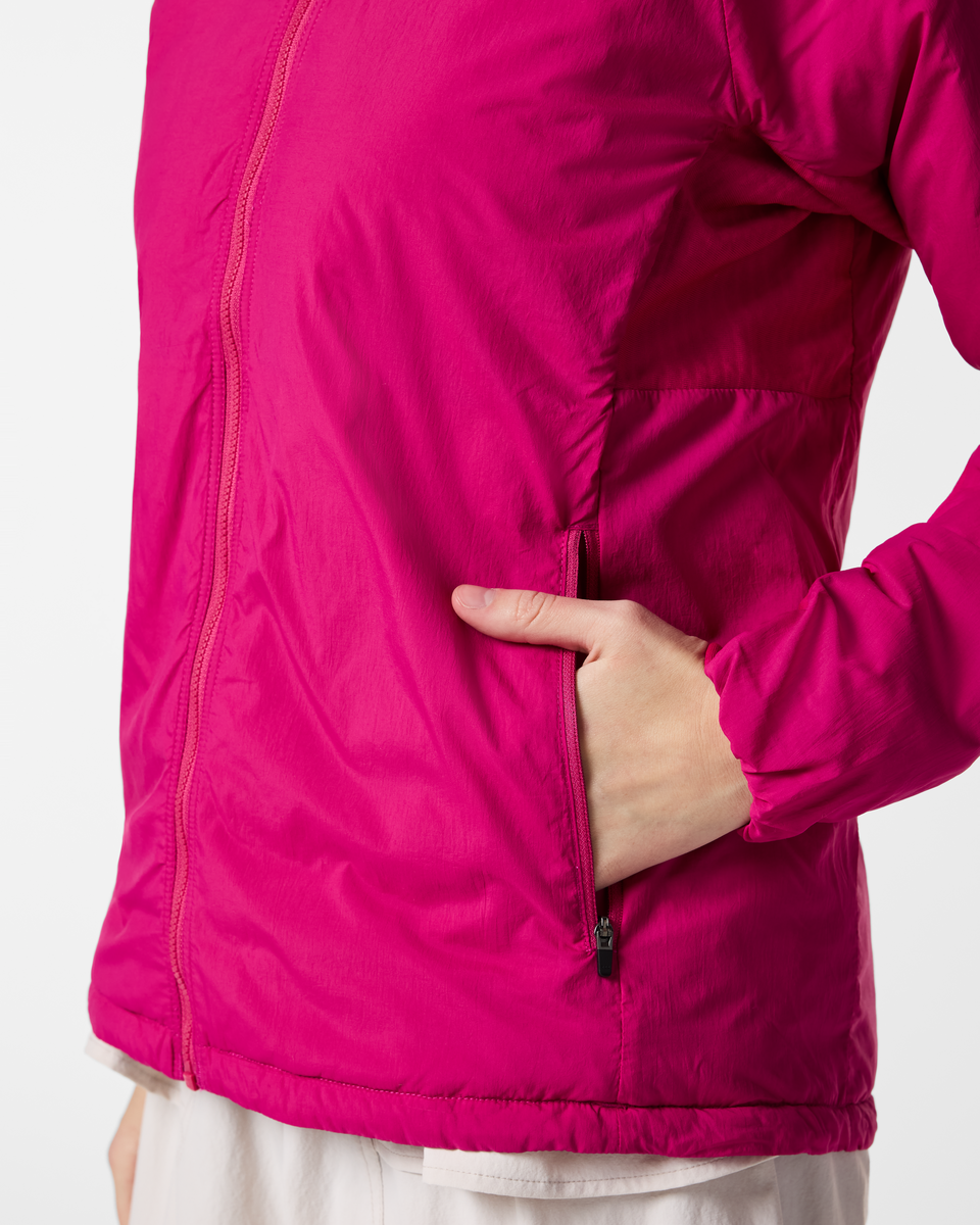 Pacaya 2.0 Insulated Hooded Jacket - Women's, Pitaya, Model Josie