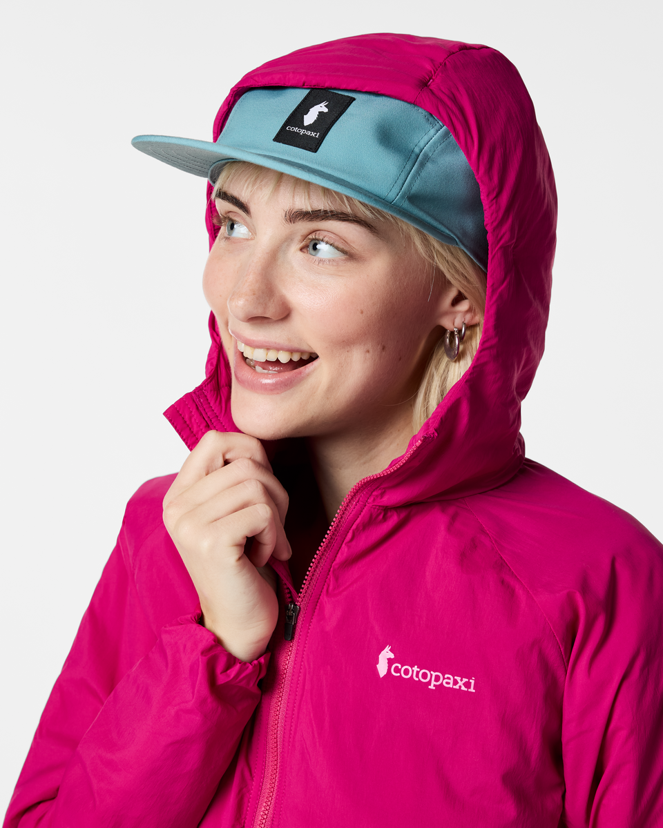 Pacaya 2.0 Insulated Hooded Jacket - Women's, Pitaya, Model Josie