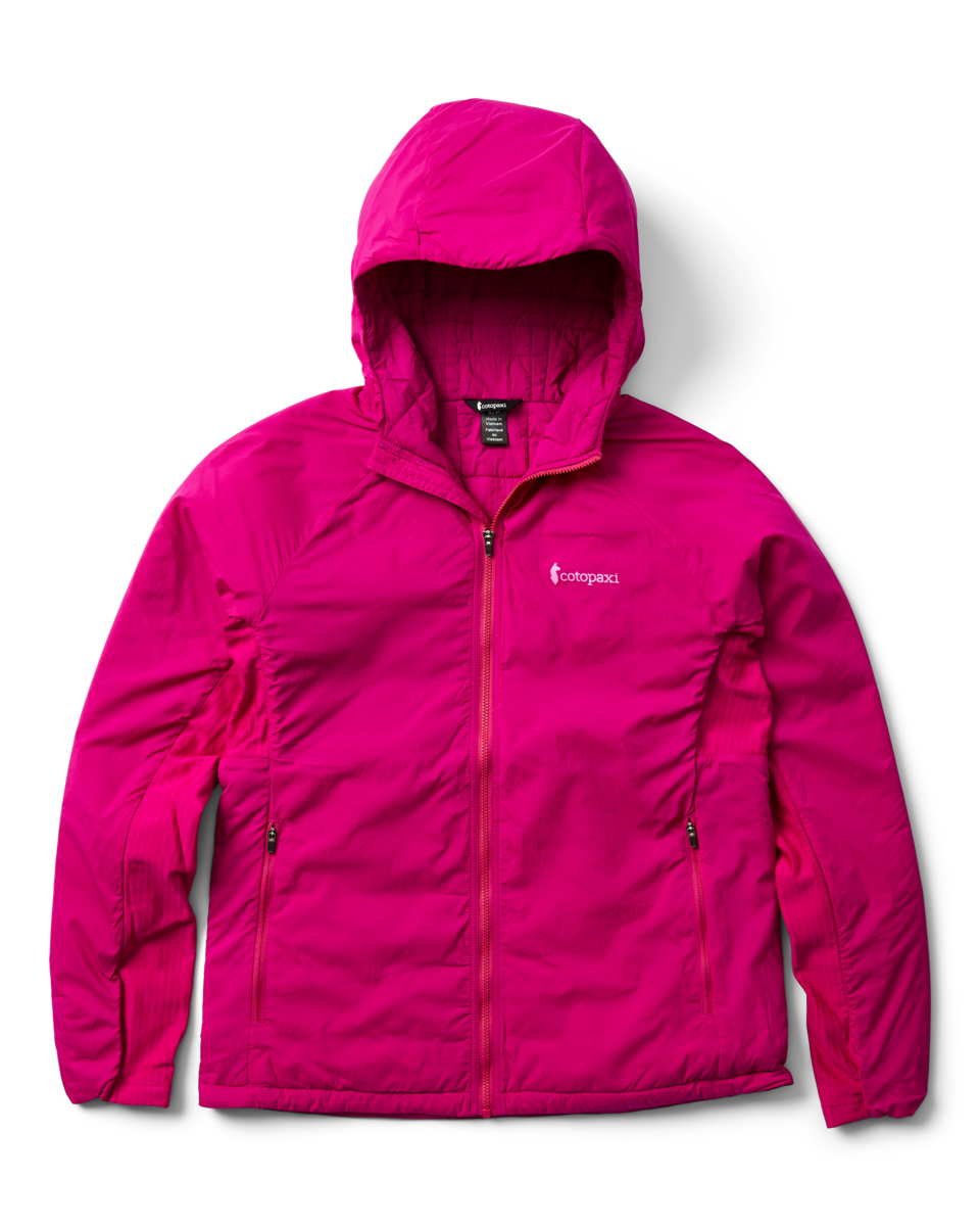 Pacaya 2.0 Insulated Hooded Jacket - Women's, Pitaya, Model Josie