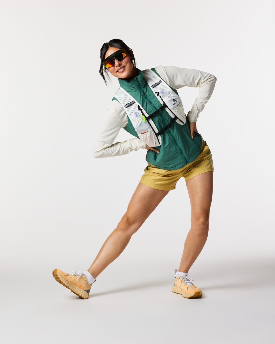 Pacaya 2.0 Insulated Reversible Vest - Women's, Juniper, Model Tiff