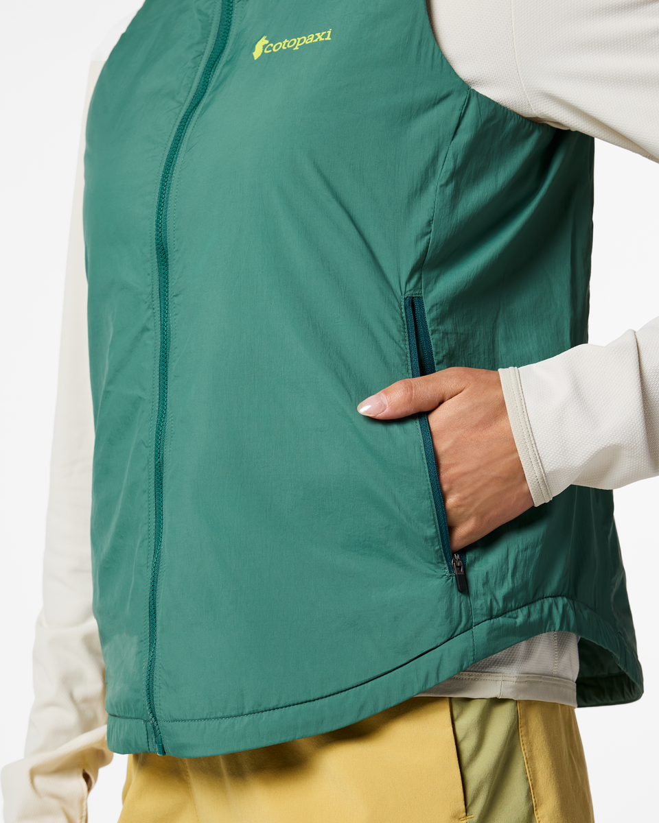 Pacaya 2.0 Insulated Reversible Vest - Women's, Juniper, Model Tiff