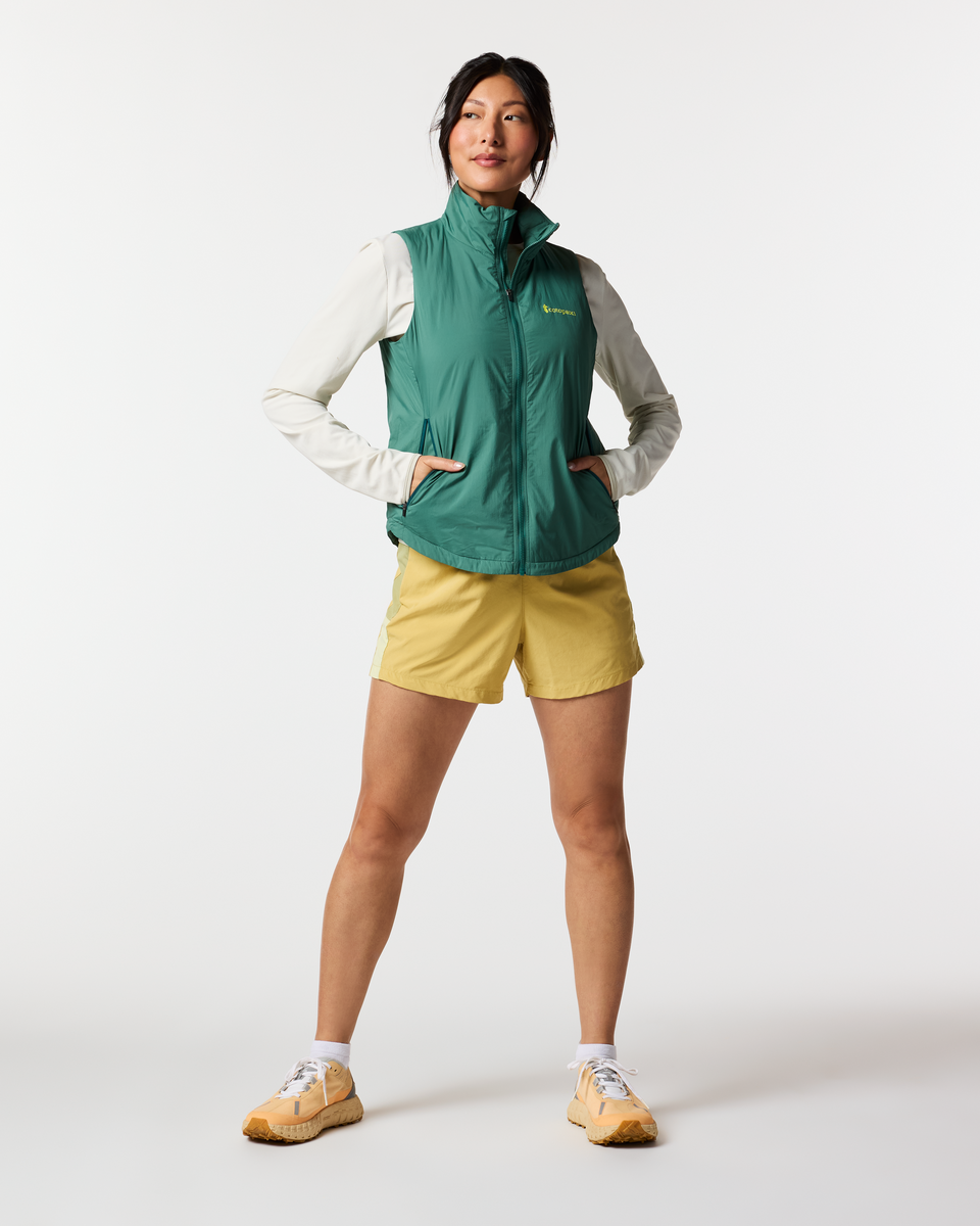 Pacaya 2.0 Insulated Reversible Vest - Women's, Juniper, Model Tiff