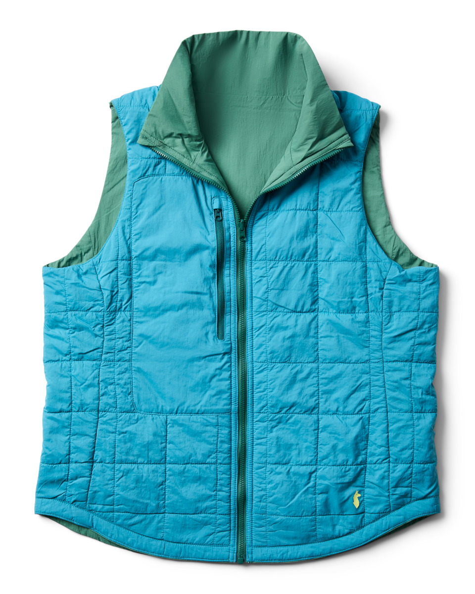Pacaya 2.0 Insulated Reversible Vest - Women's, Juniper, Model Tiff