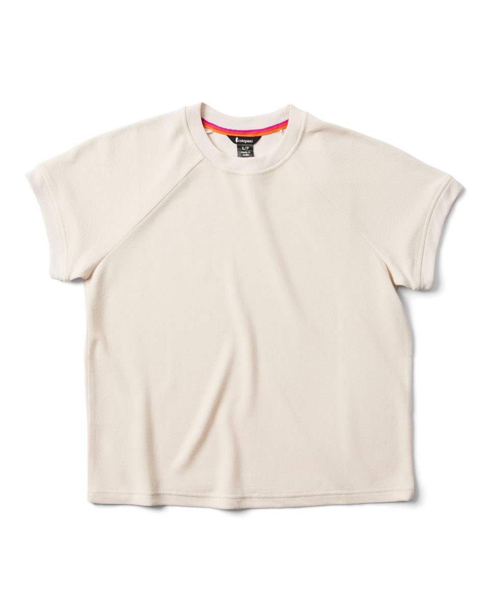 Perenne Short-Sleeve Shirt - Women's, Cream, Model Kalu