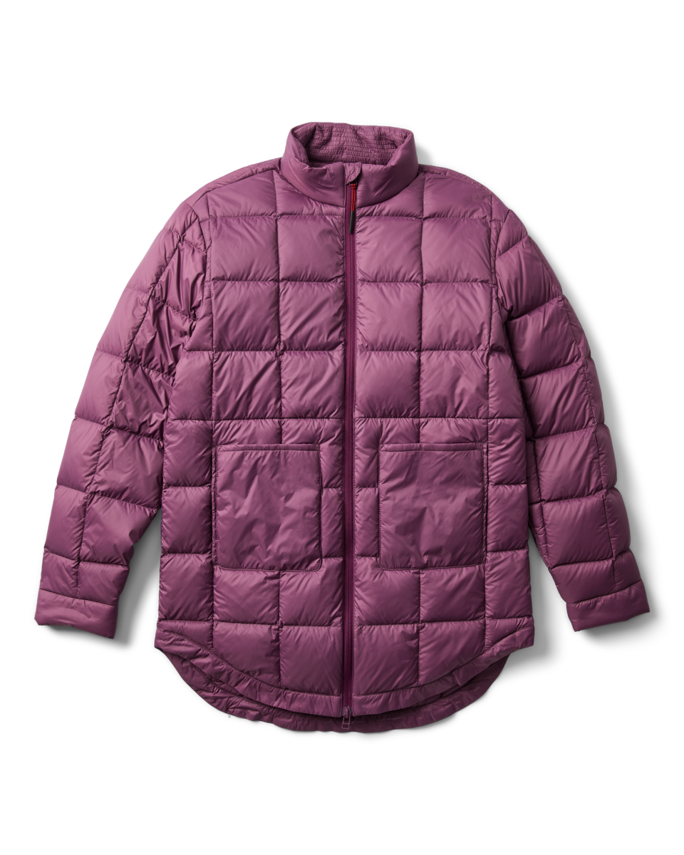 Repleto Down Long Jacket - Women's, Mystic, Model Lola