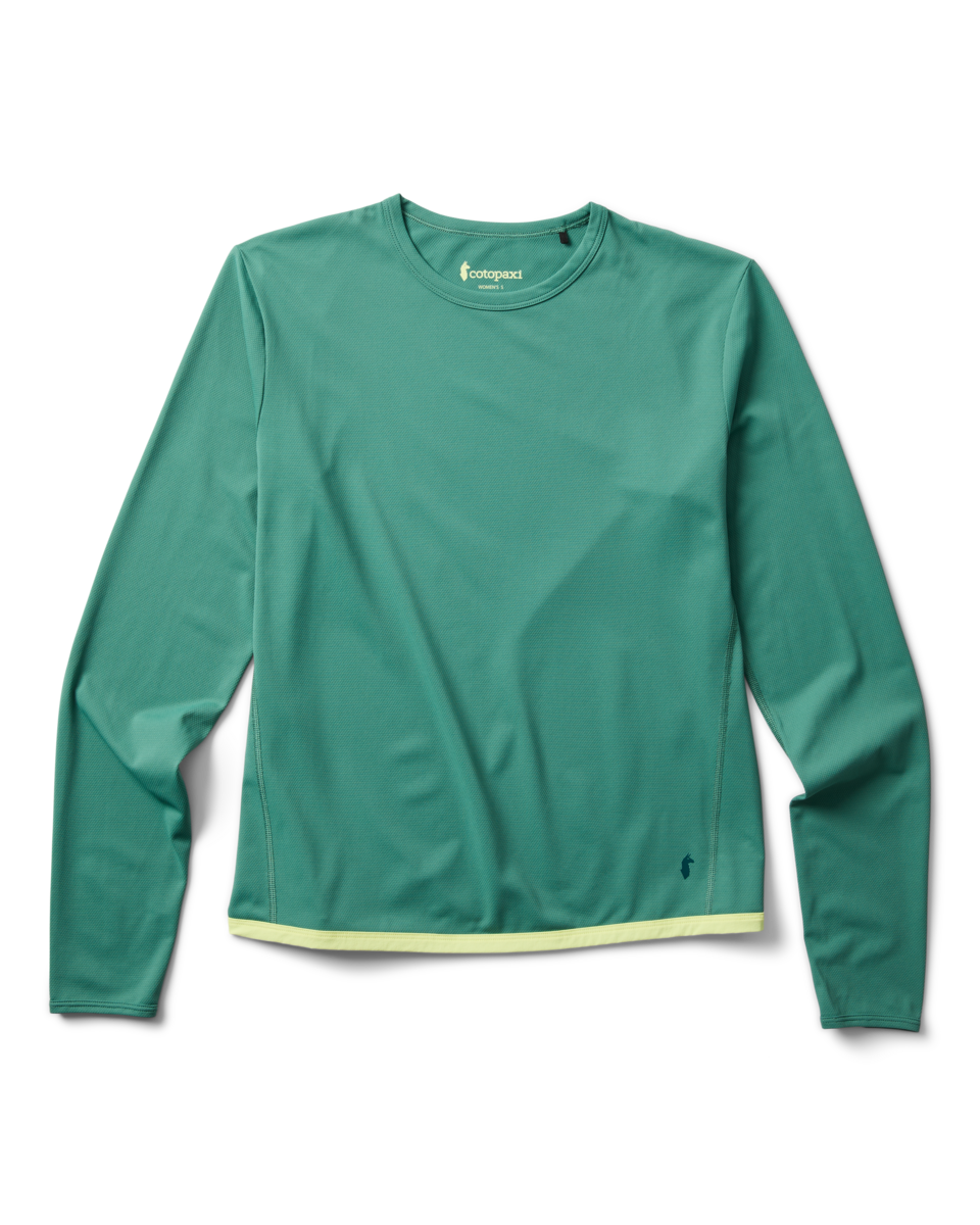 Sombra Long-Sleeve Sun Shirt - Women's, Juniper, Model Lola