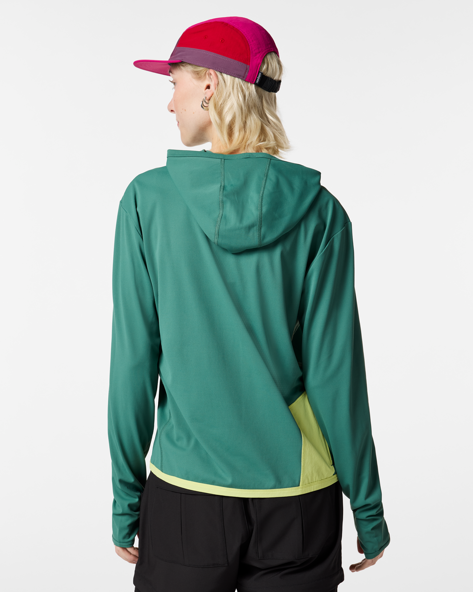 Sombra Sun Hoodie - Women's, Juniper, Model Josie