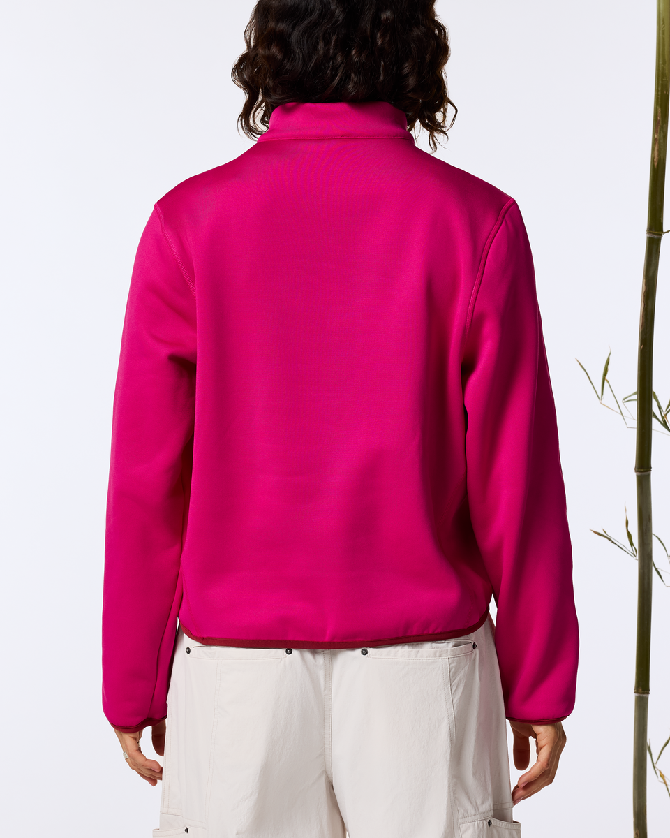 Tempa Fleece Quarter-Zip Pullover - Women's, Pitaya, Model Lola