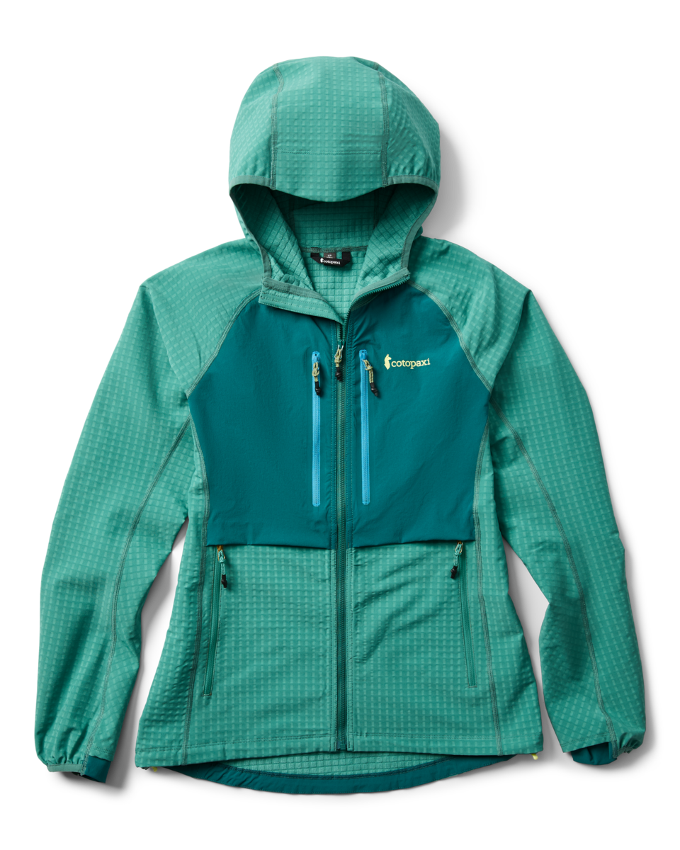 Yermo Hooded Jacket - Women's, Juniper/Deep Ocean, Model Kalu